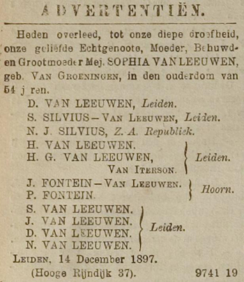 overlijden