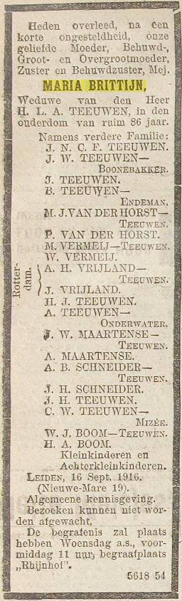 overlijden