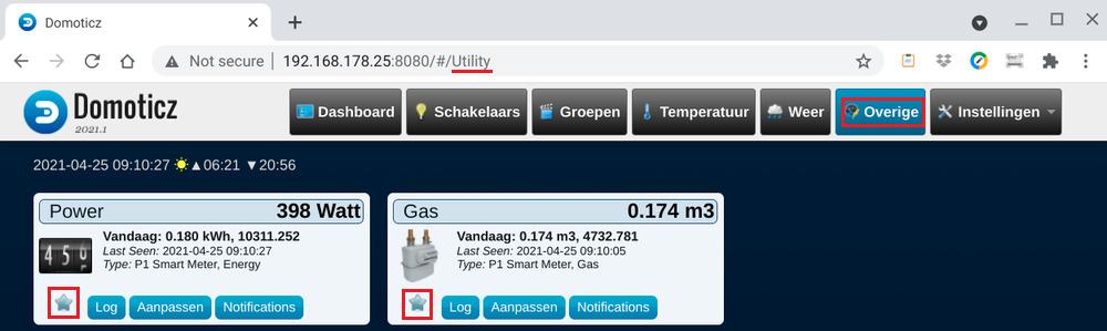 Domoticz-P1-smart-meter Utility smart-meter4