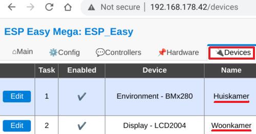 ESP-Easy devices devices