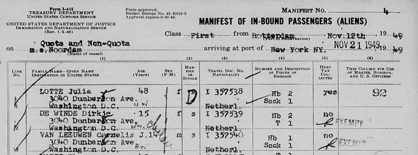 manifest