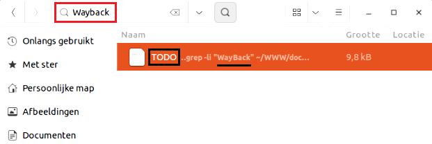 Filer-search-wayback search