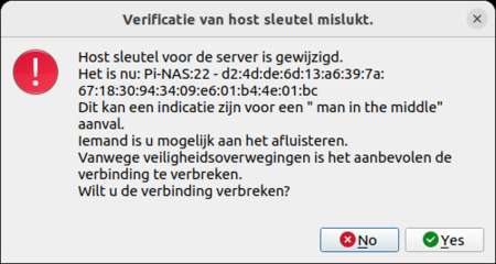 uitvoeren Security-sleutel-mitm