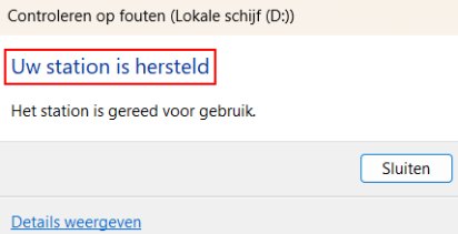 hersteld hersteld