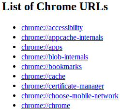 chrome-urls