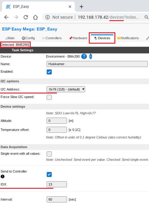 espeasy-device-BME280 BME280